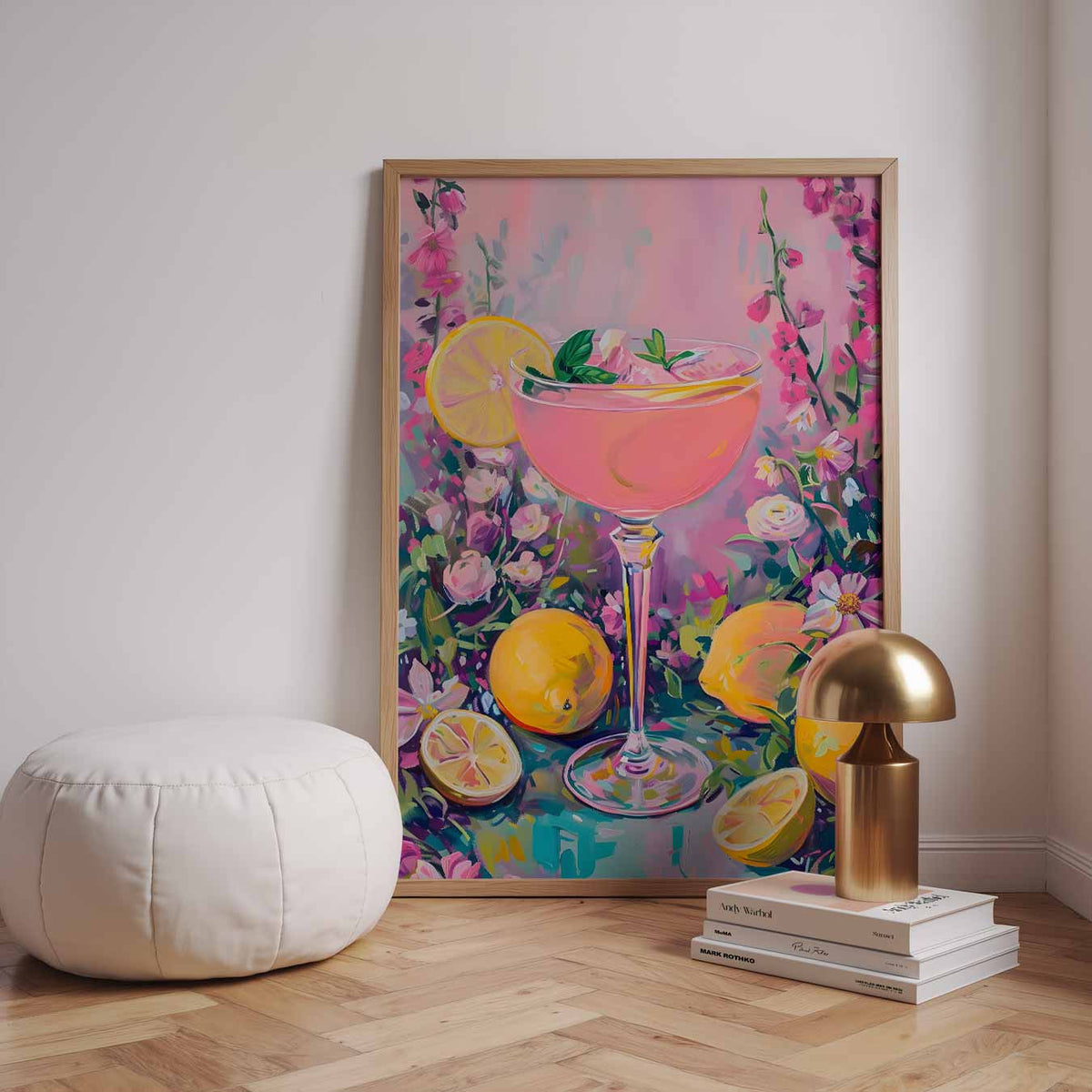 Lente Citroencocktail – urban poster in staand formaat