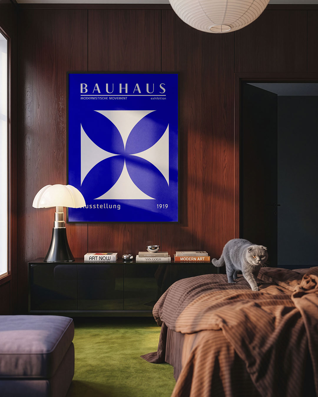 Vormen en vlakken – geometrische Bauhaus poster in staand formaat