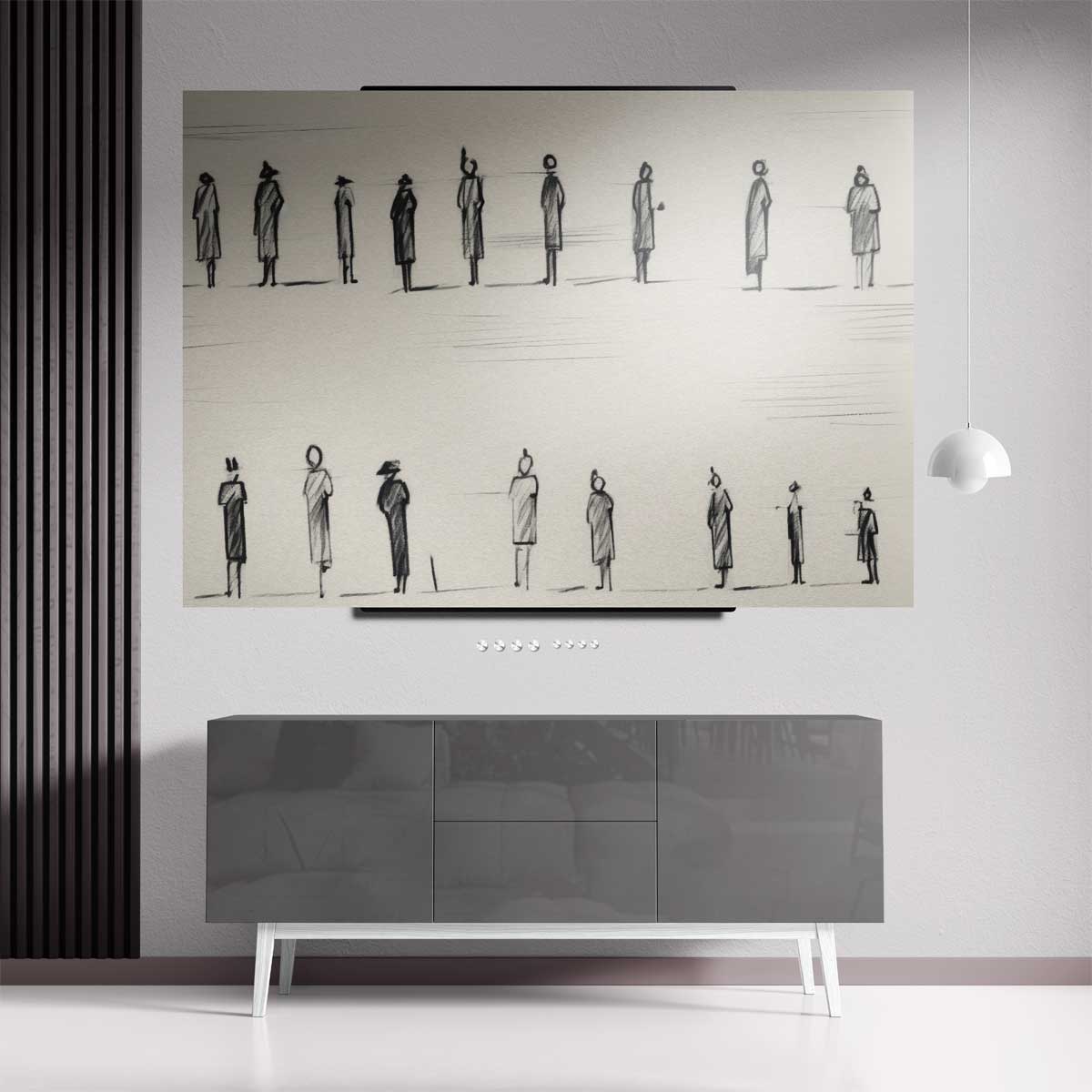 Stilte in Beweging – dibond kunstwerk als wanddecoratie