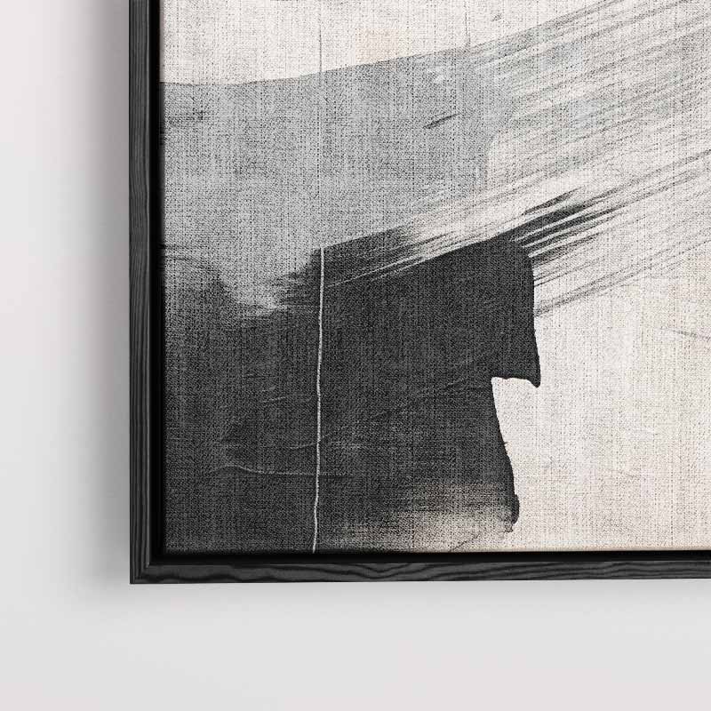 Mystiek in Monochroom – staand kunstwerk voor modern interieur