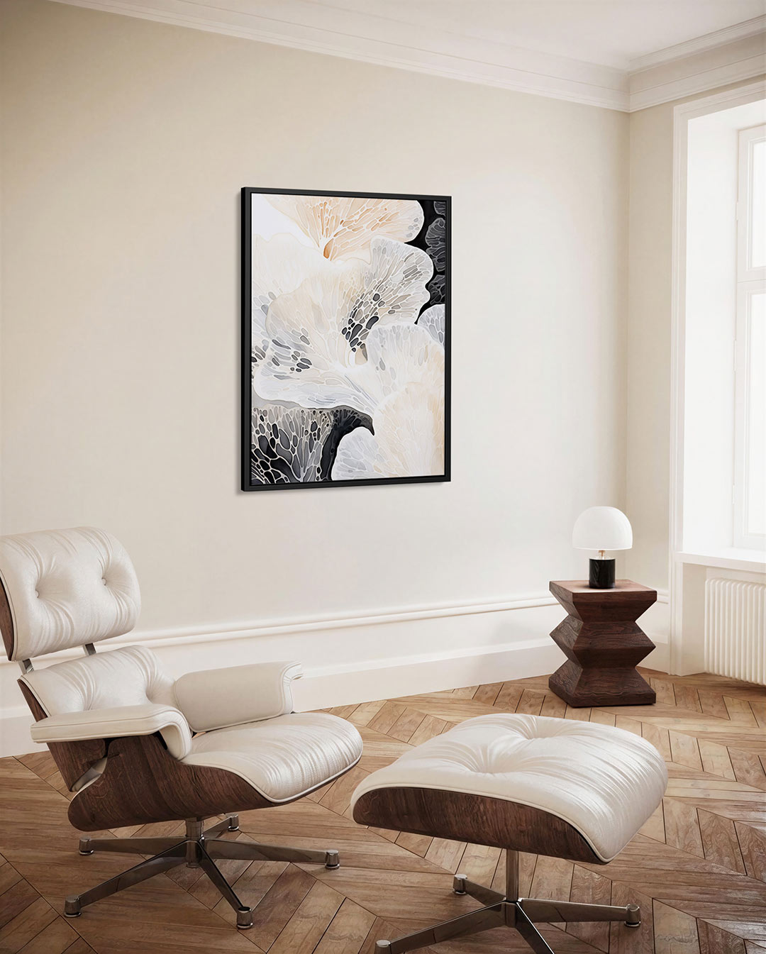Organische vormen – staand wanddecoratie kunstwerk