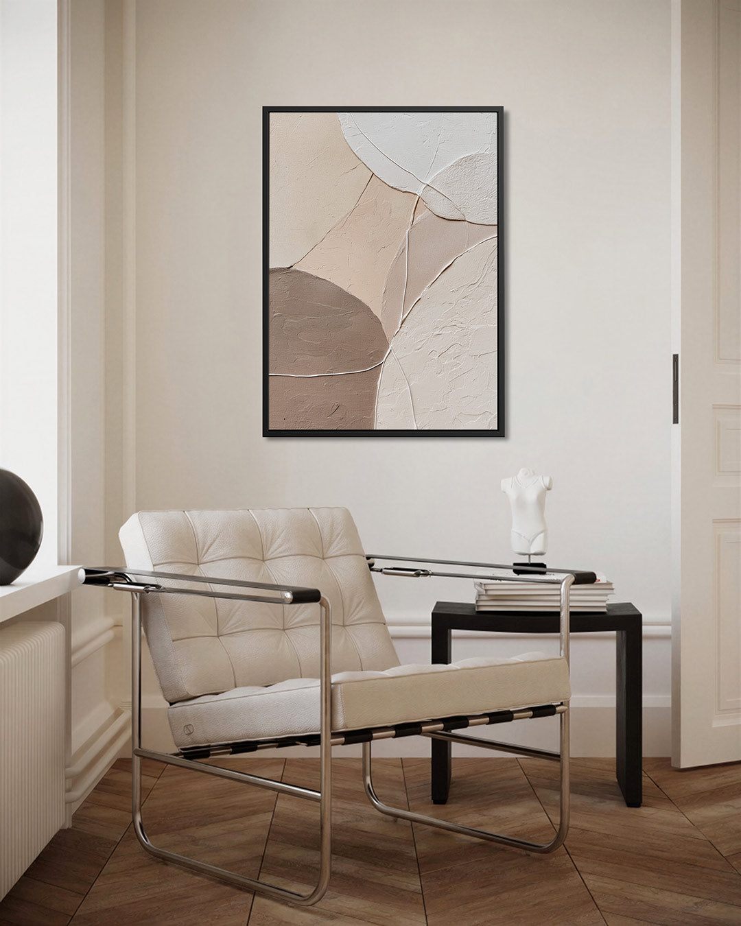 Organische vormen compositie – kunstwerk als stijlvolle wanddecoratie
