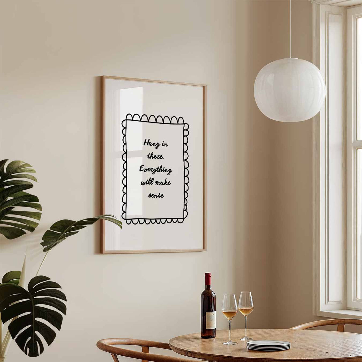 Inspirerende Doorzettingsposter – tekstposter in staand formaat