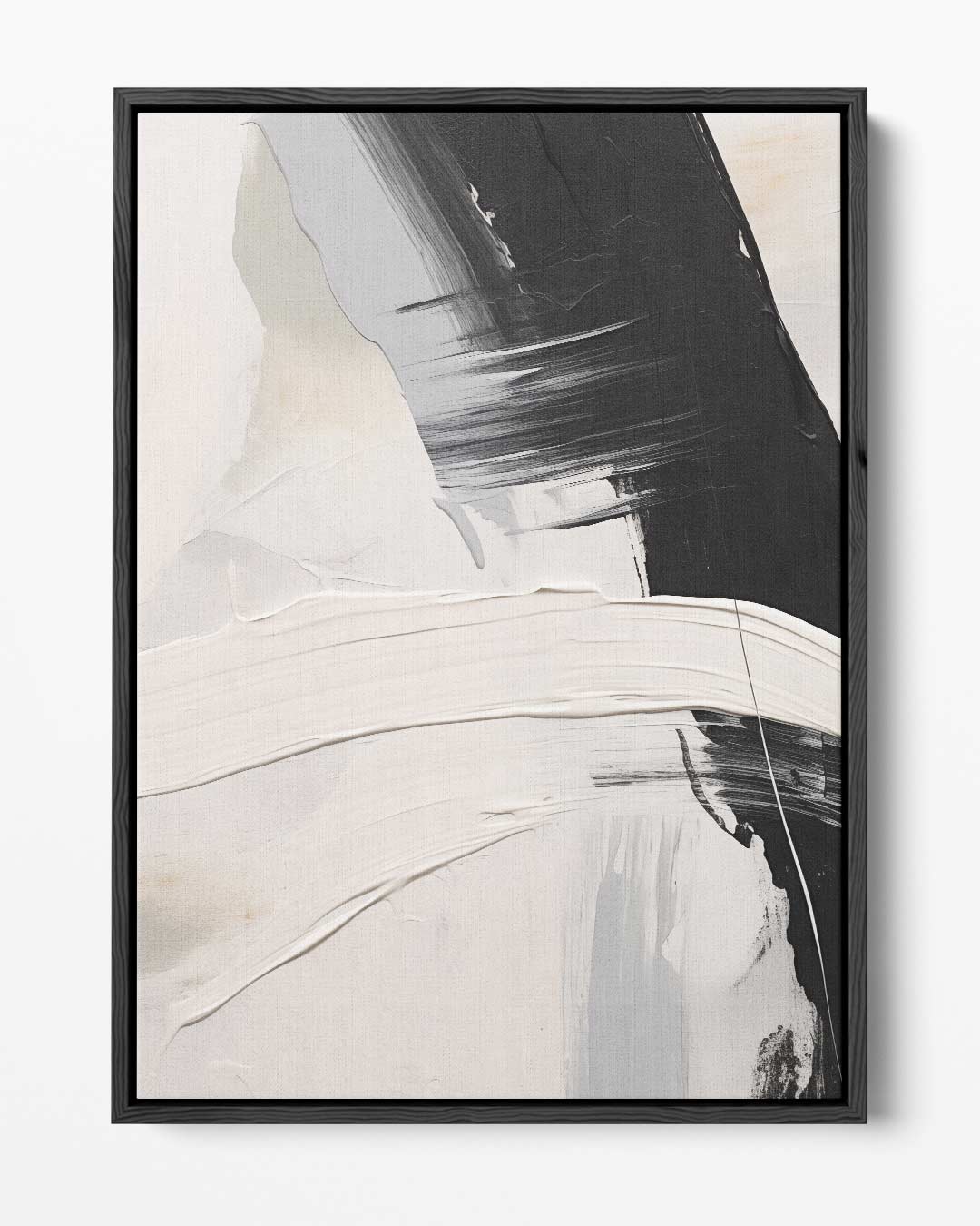 "Abstracte Minimalistische Expressie" – portret kunstwerk als wanddecoratie