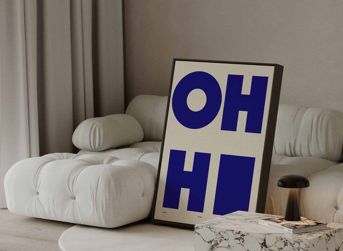 OH HI Wandkunst – canvas kunstwerk als wanddecoratie