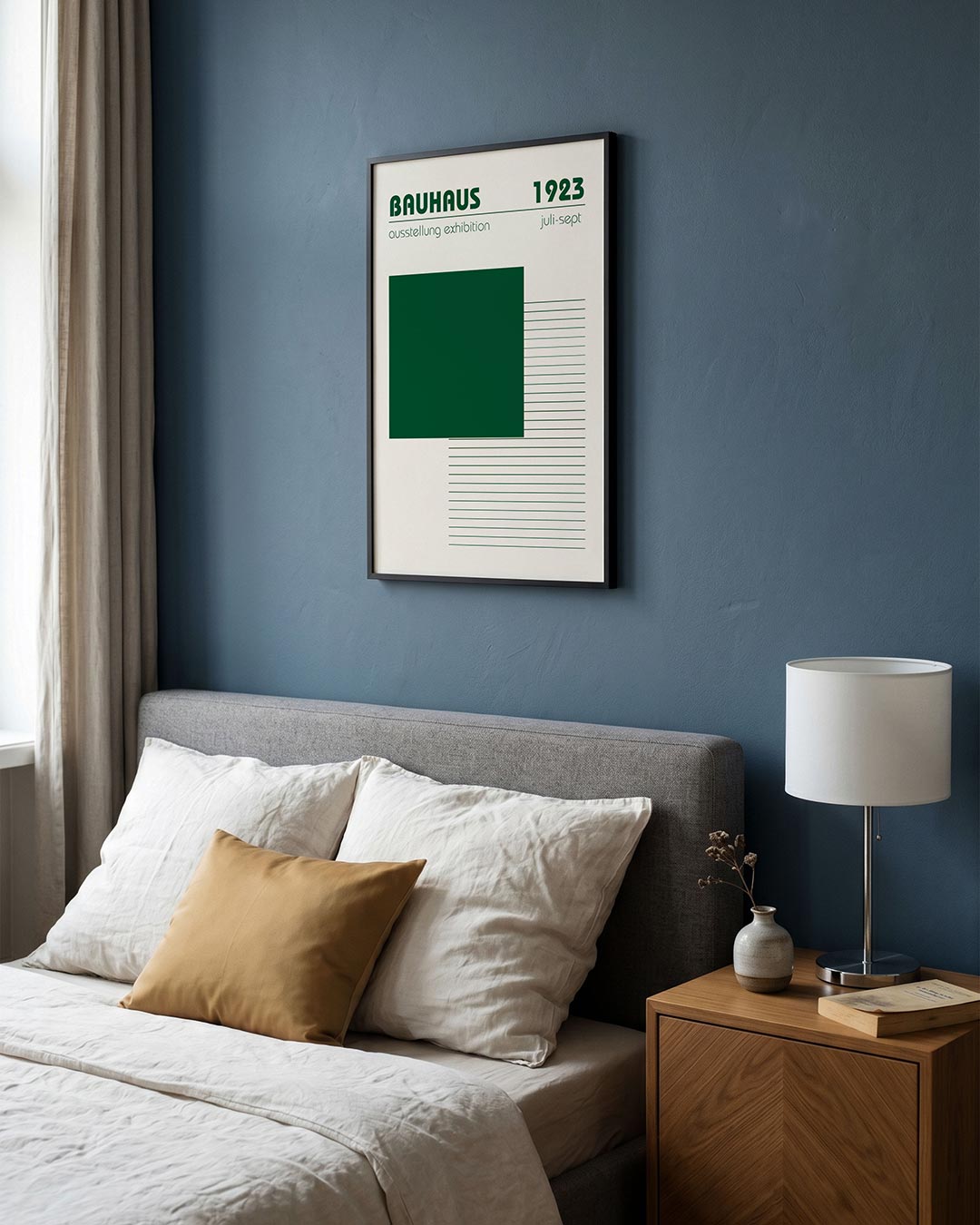 – staande Bauhaus poster voor aan de muur