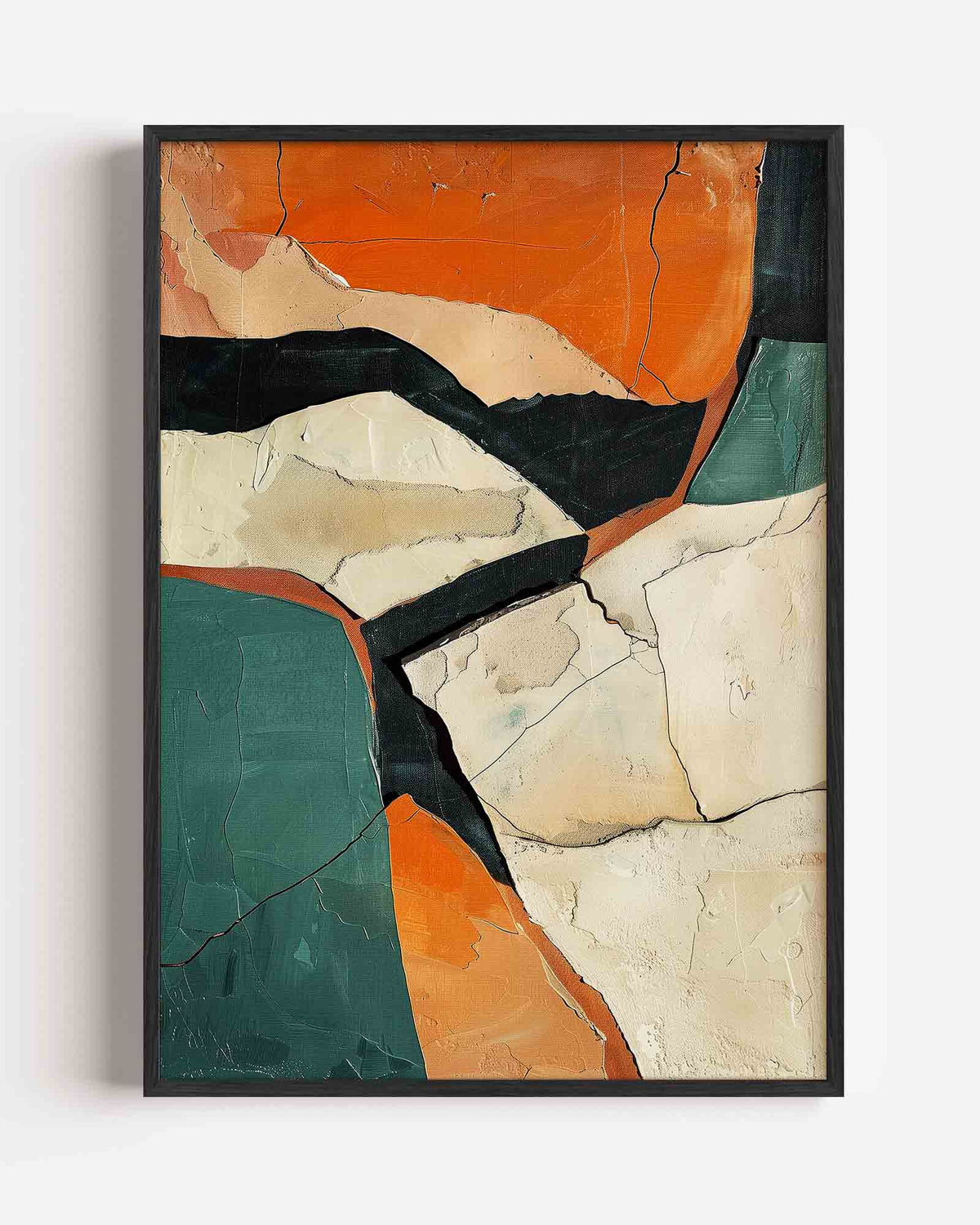 Abstracte vormen – abstracte portret poster als wanddecoratie