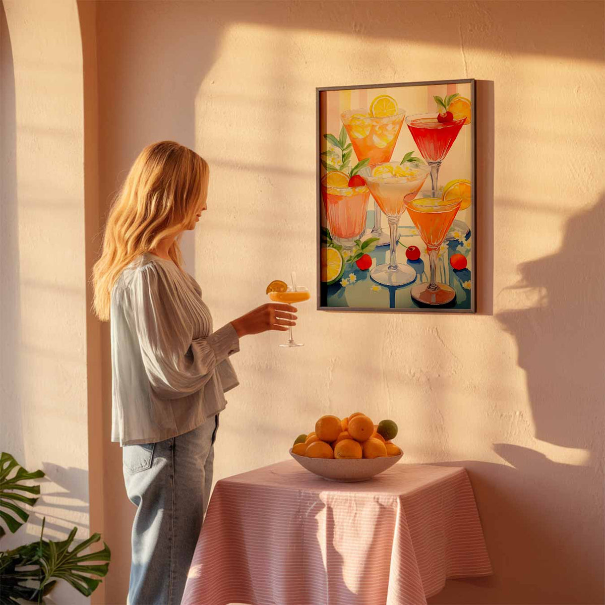 Cocktail Party – keuken poster als sfeervolle staande wanddecoratie
