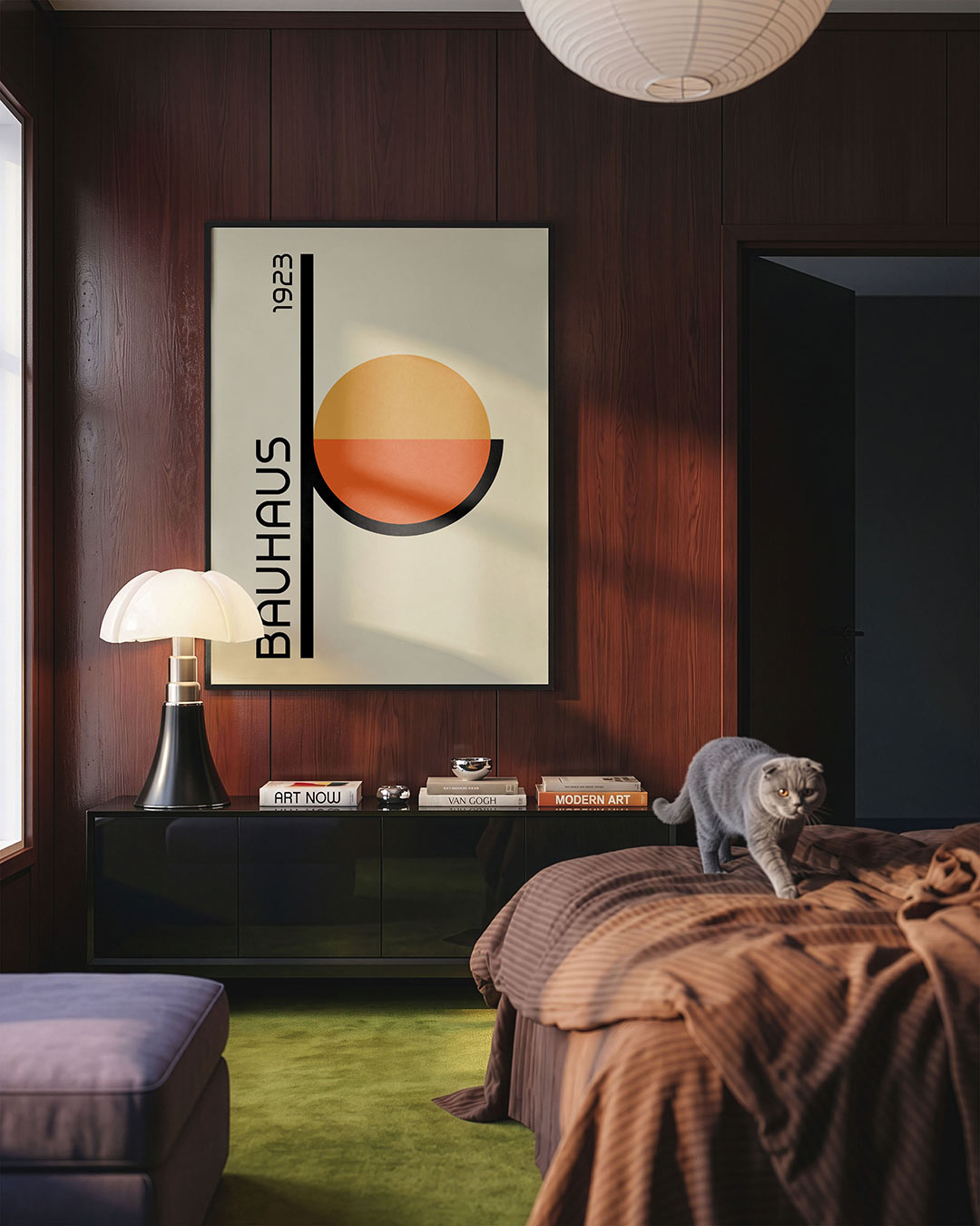 Vorm en kleur – geometrische Bauhaus poster in staand formaat