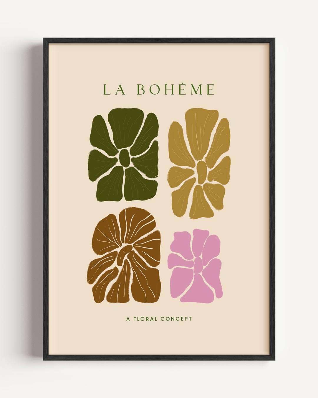 La Bohème Bloemenposter – bloemen portret poster als wanddecoratie