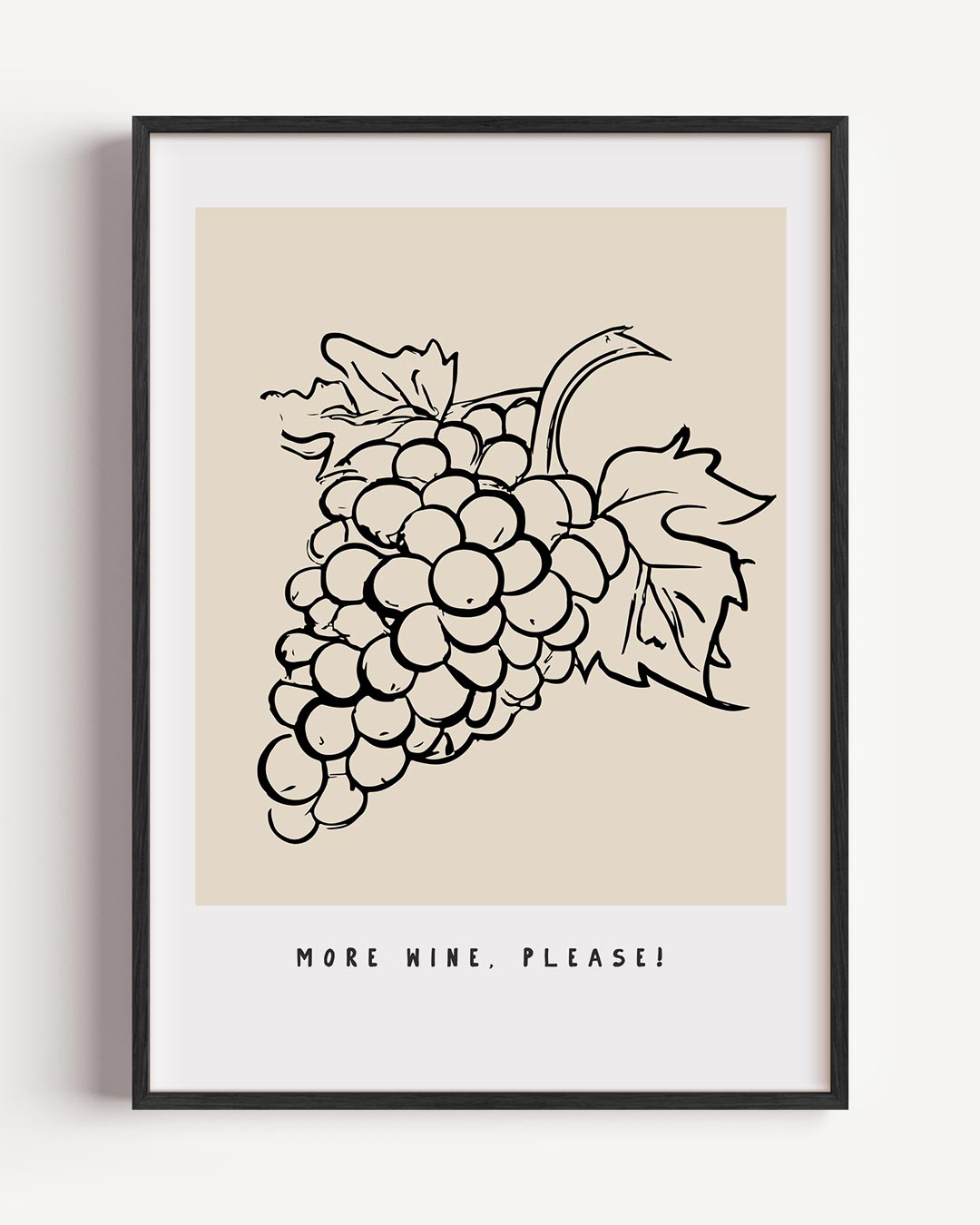 Wijnliefhebbers Statementposter – keuken portret poster als wanddecoratie