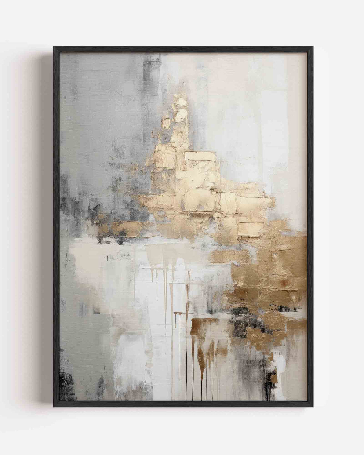 Abstracte gouden textuur – zacht abstracte portret poster als wanddecoratie