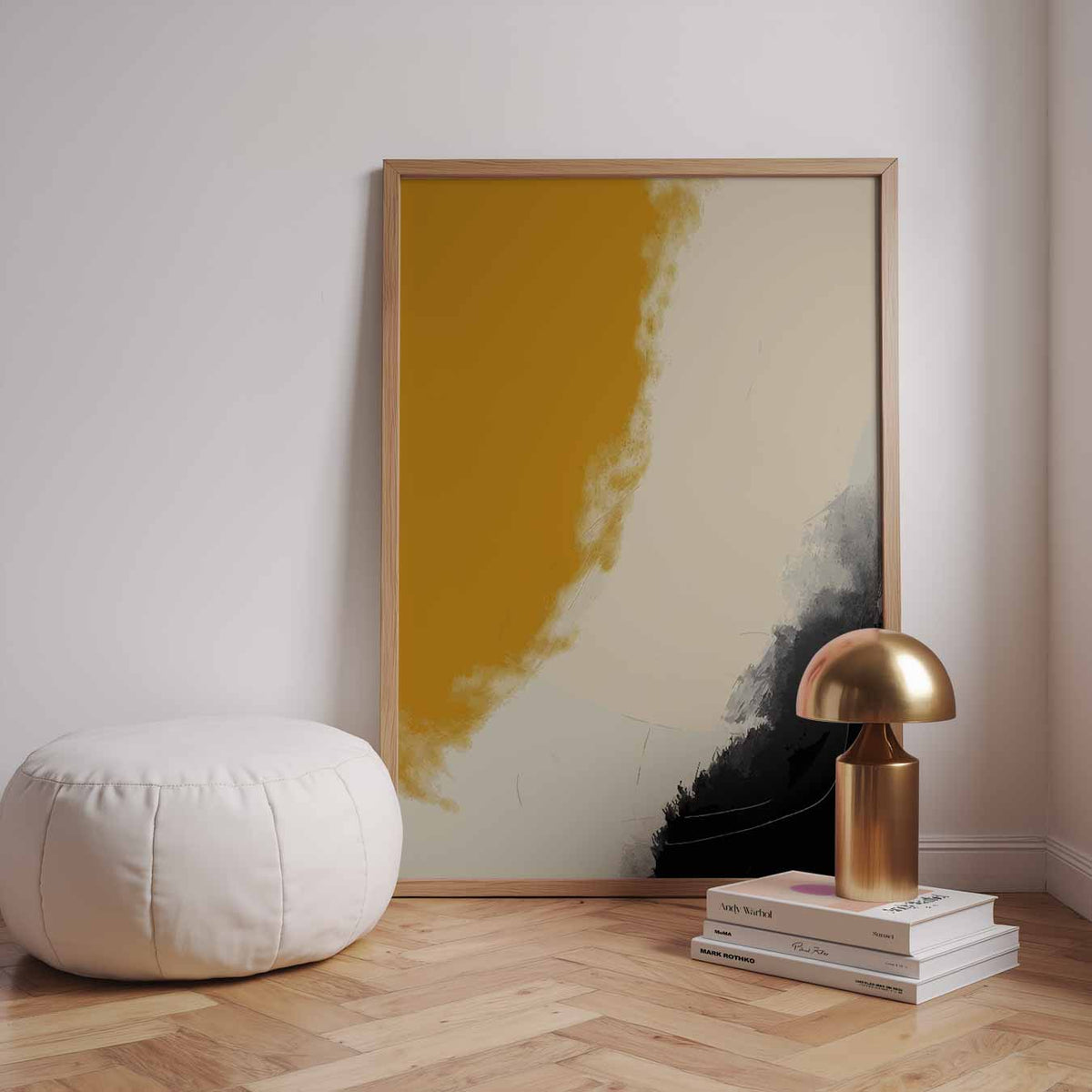 Moderne Kunst Abstractie – staande kleurrijke abstracte wanddecoratie van WallArtistic