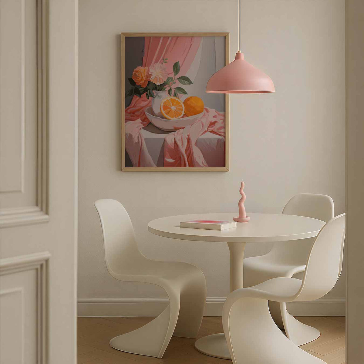 Vrolijke Citrus en Bloemen – bloemen poster in staand formaat