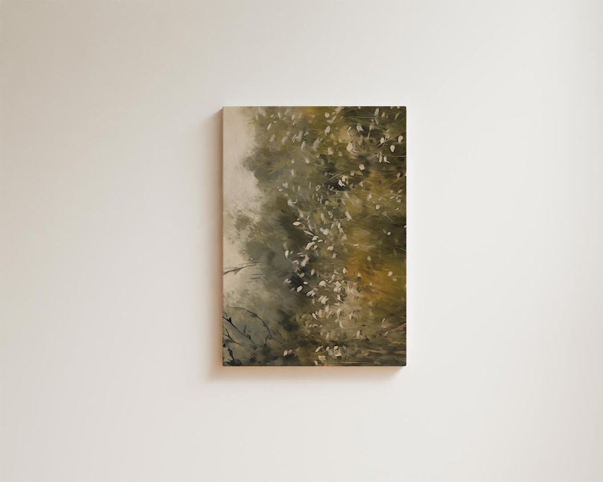Dromerig Herfstlandschap – kunstwerk met zwarte baklijst