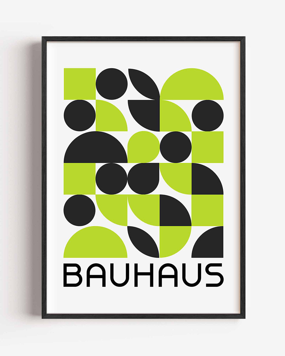 Vormen en vlakken – staande Bauhaus poster als wanddecoratie