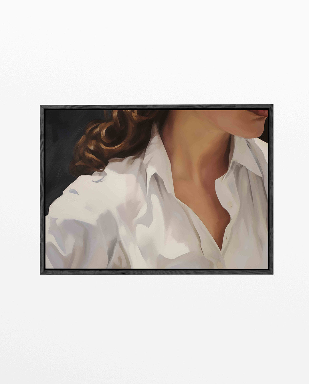 Elegante vrouwelijke vorm – liggend portret kunstwerk