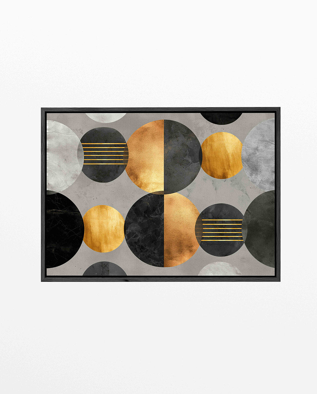 Geometrische cirkelcompositie – Geometrische – liggend abstract kunstwerk