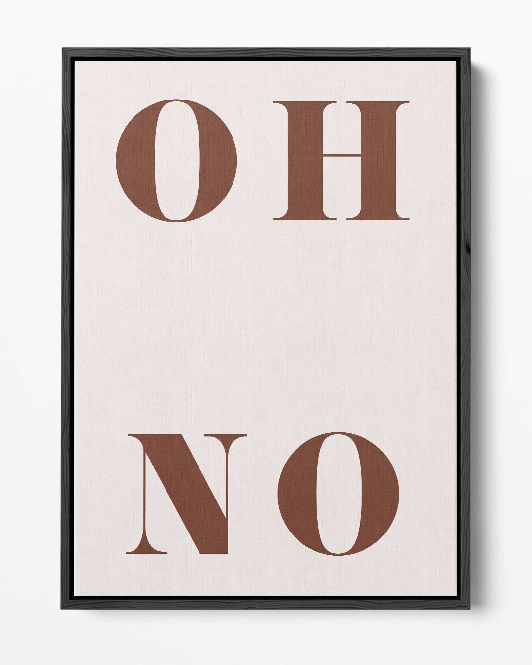 Oh No Poster – portret kunstwerk als wanddecoratie