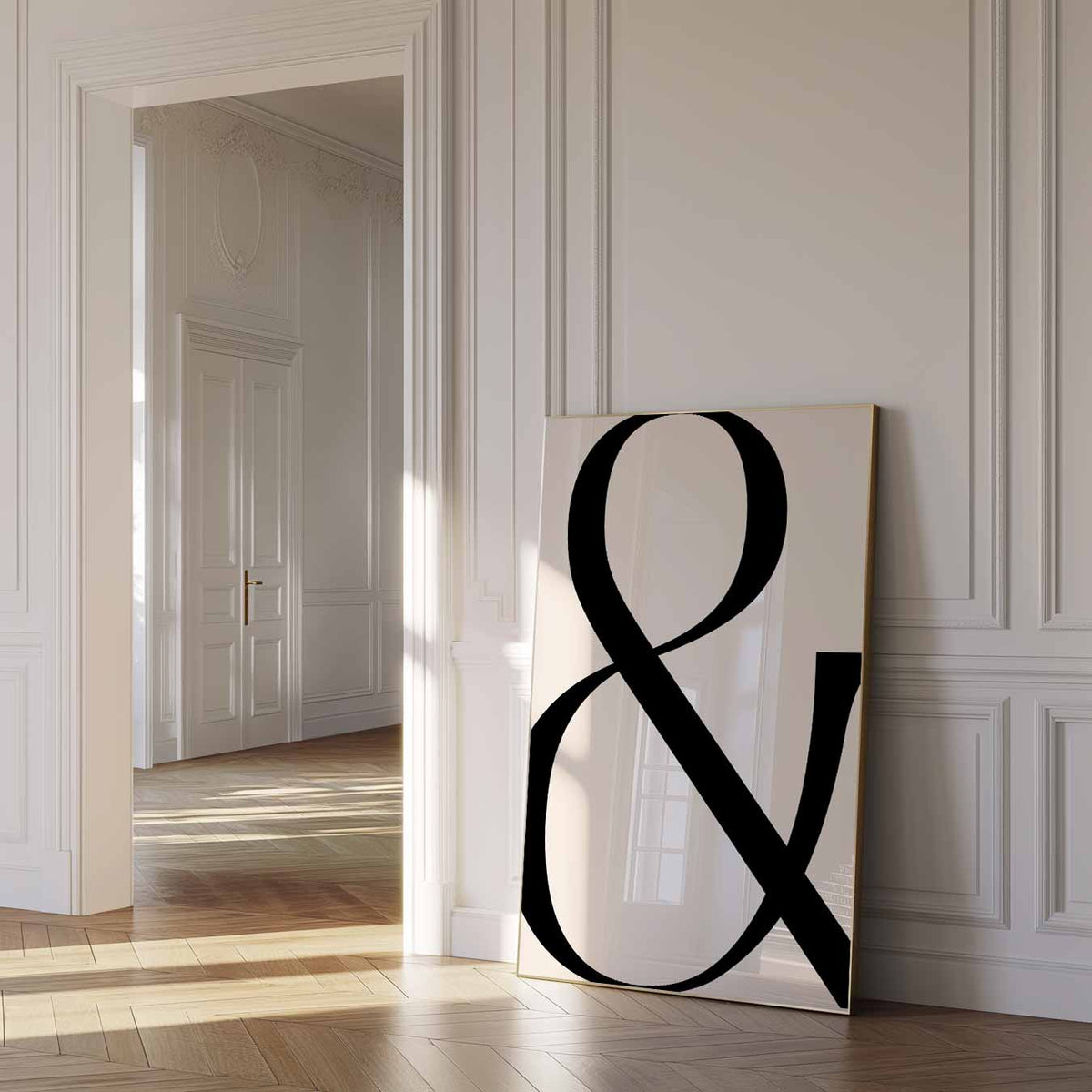 Stijlvolle Ampersand – urban poster in staand formaat