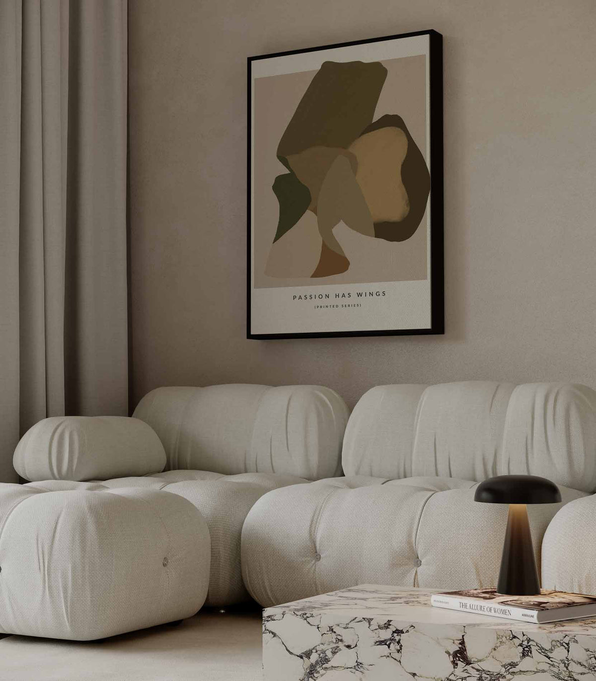 Abstracte Vibratie – plexiglas wanddecoratie in portret formaat