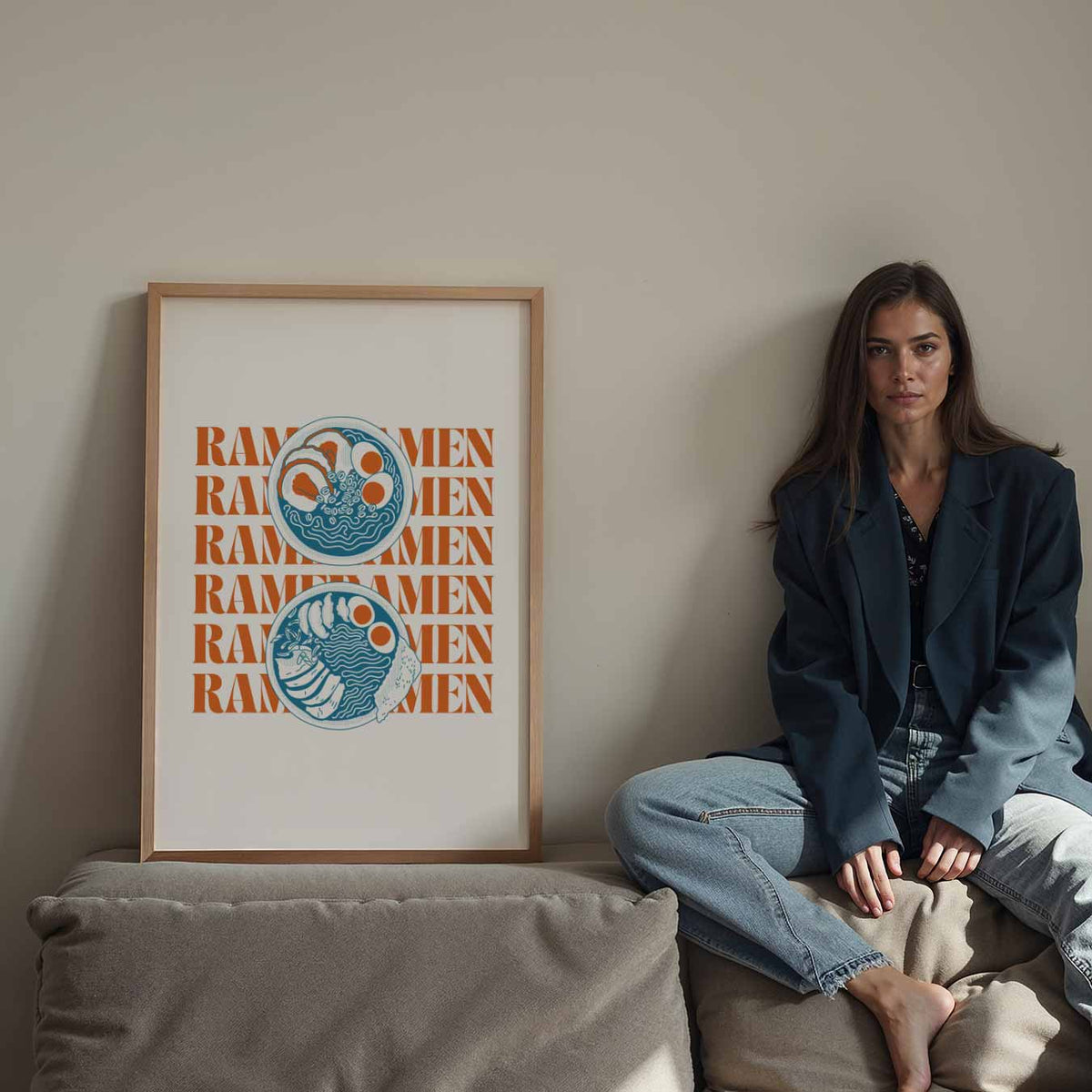 Stijlvolle Ramen – staande keuken wanddecoratie van WallArtistic