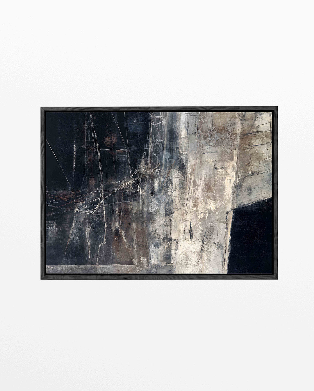 Gelaagde structuren – Abstract kunstwerk – liggend abstract kunstwerk