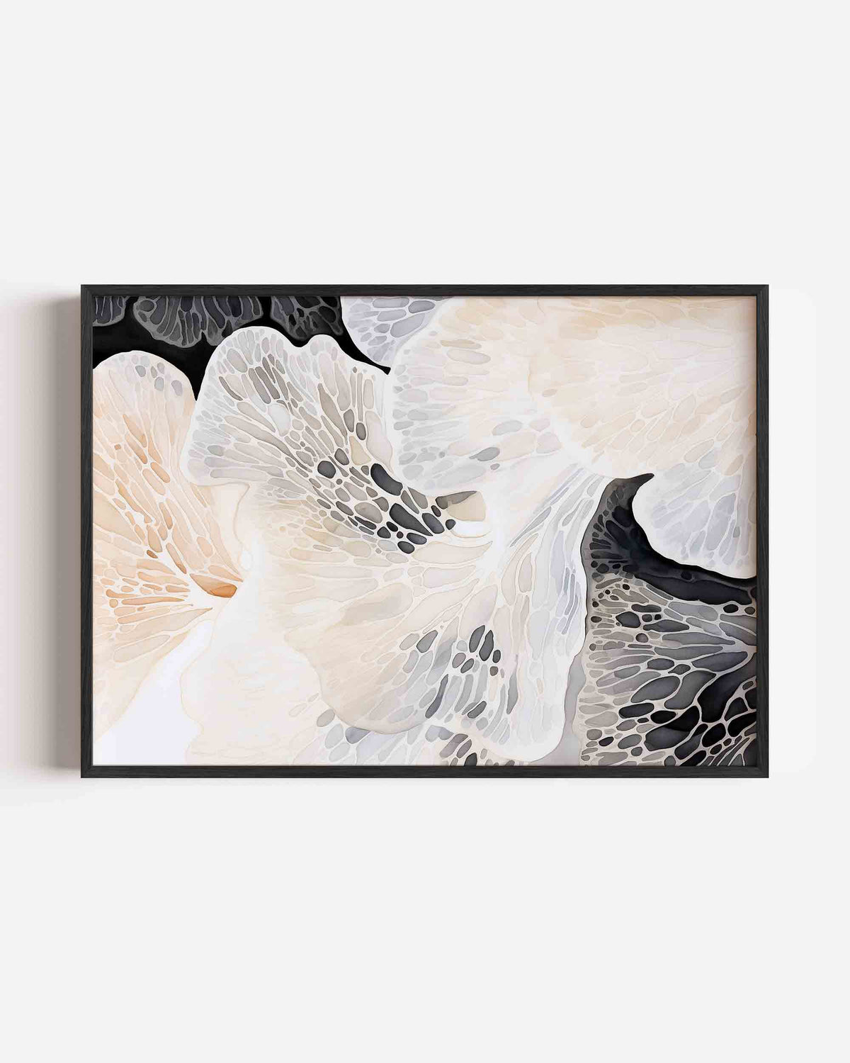 Organische vormen – abstracte landscape poster als wanddecoratie