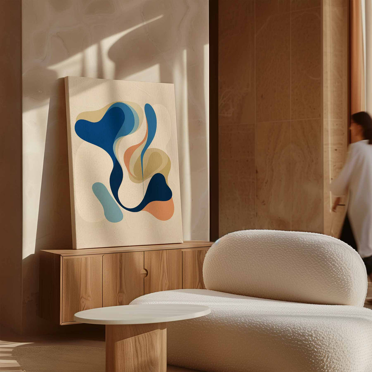 Kleurig Stromen – dibond kunstwerk als wanddecoratie