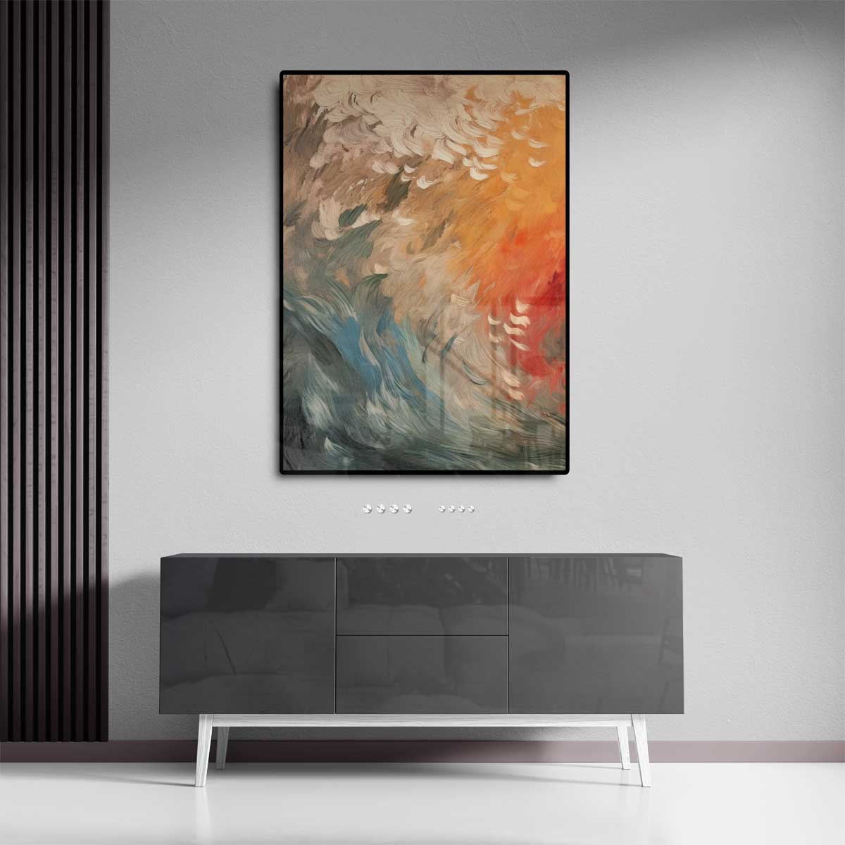 Vloed van Kleuren – staand kunstwerk voor modern interieur