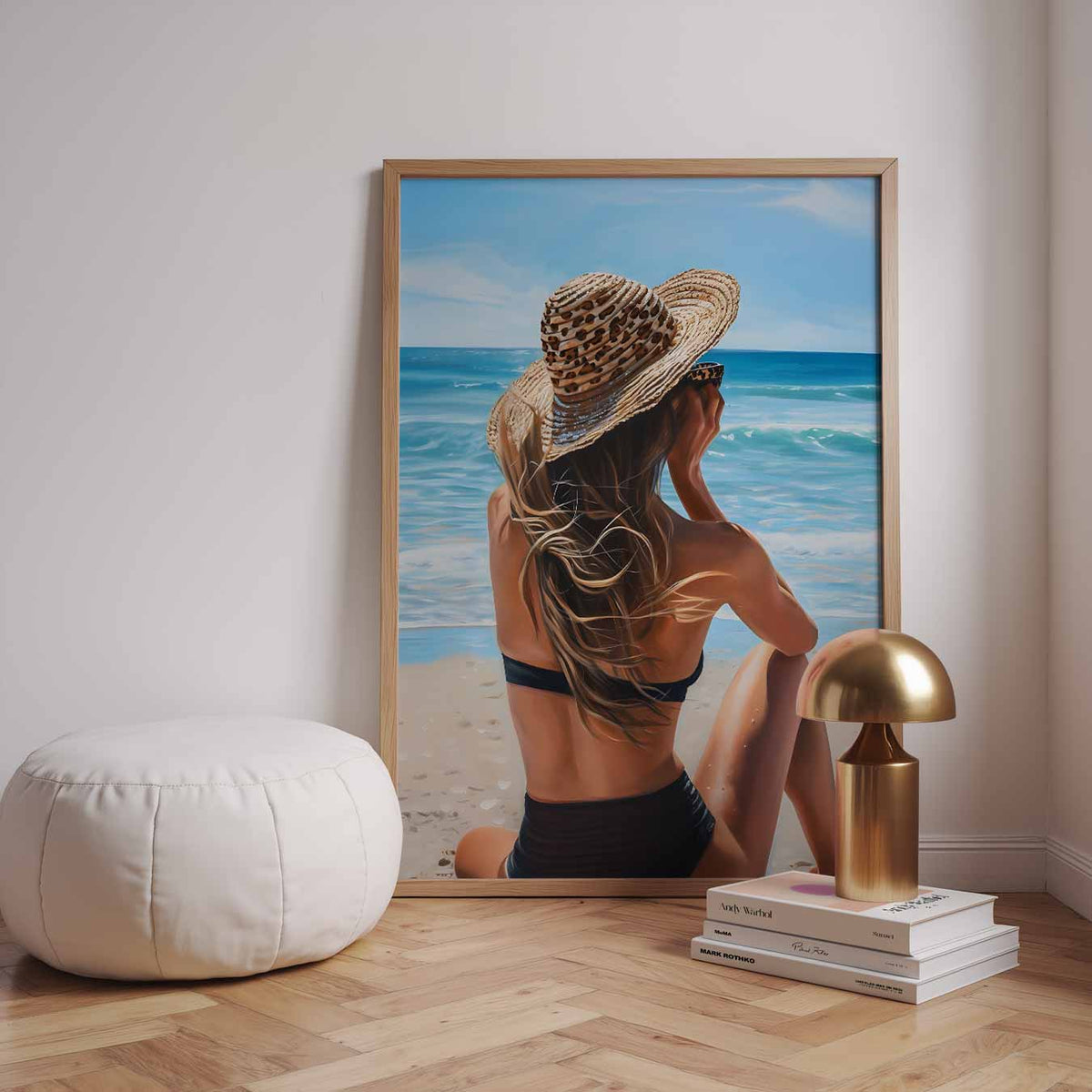 Zomerstrand Dromerij – urban poster in staand formaat