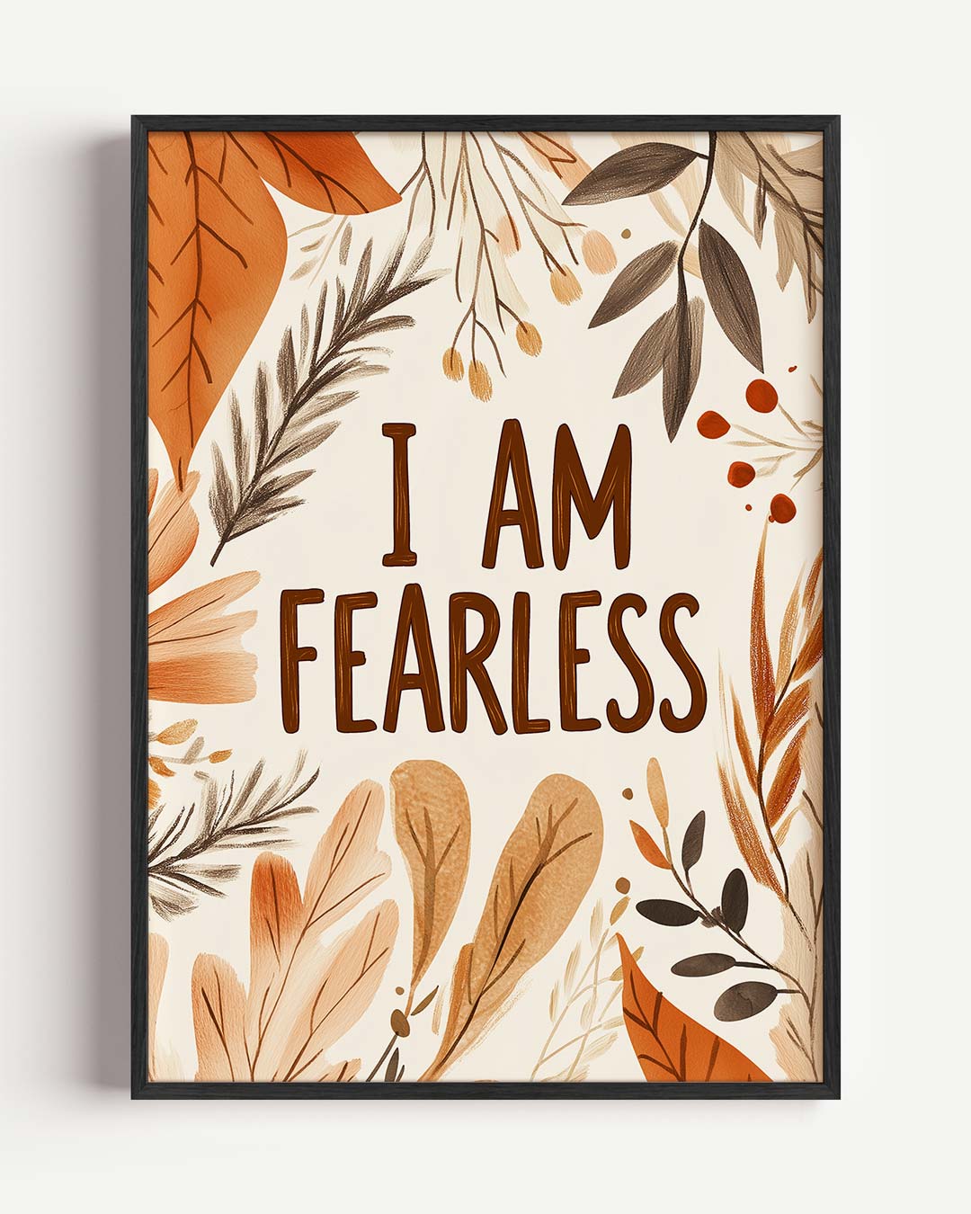 I Am Fearless Boho – kids portret poster als wanddecoratie