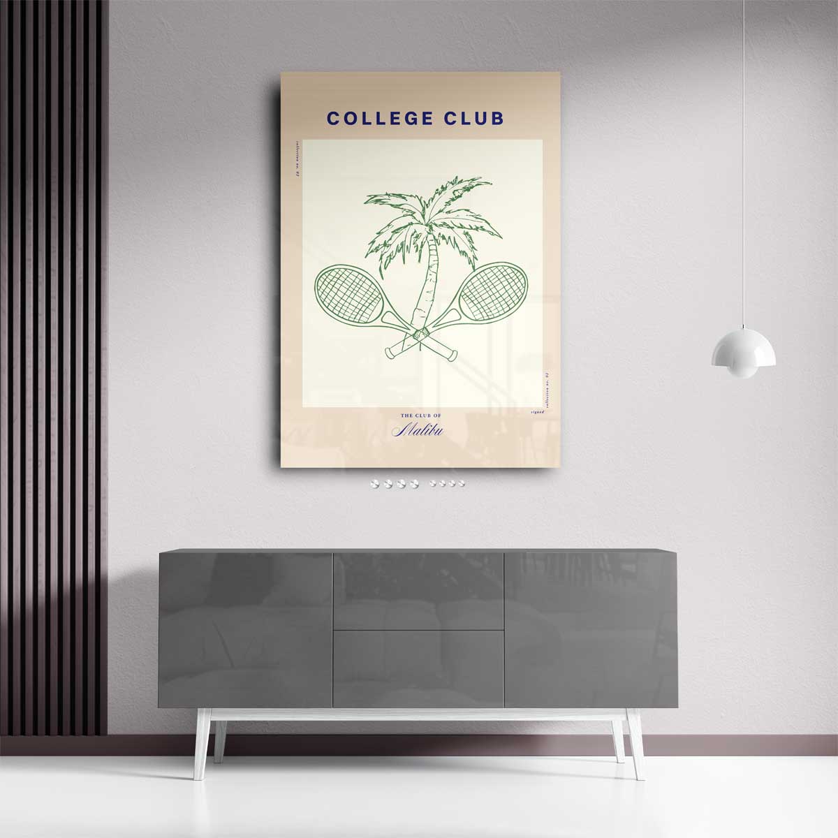 College Club Print – staand kunstwerk voor modern interieur