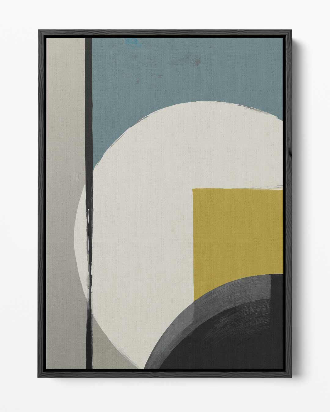 Moderne Abstracte Compositie – portret kunstwerk als wanddecoratie