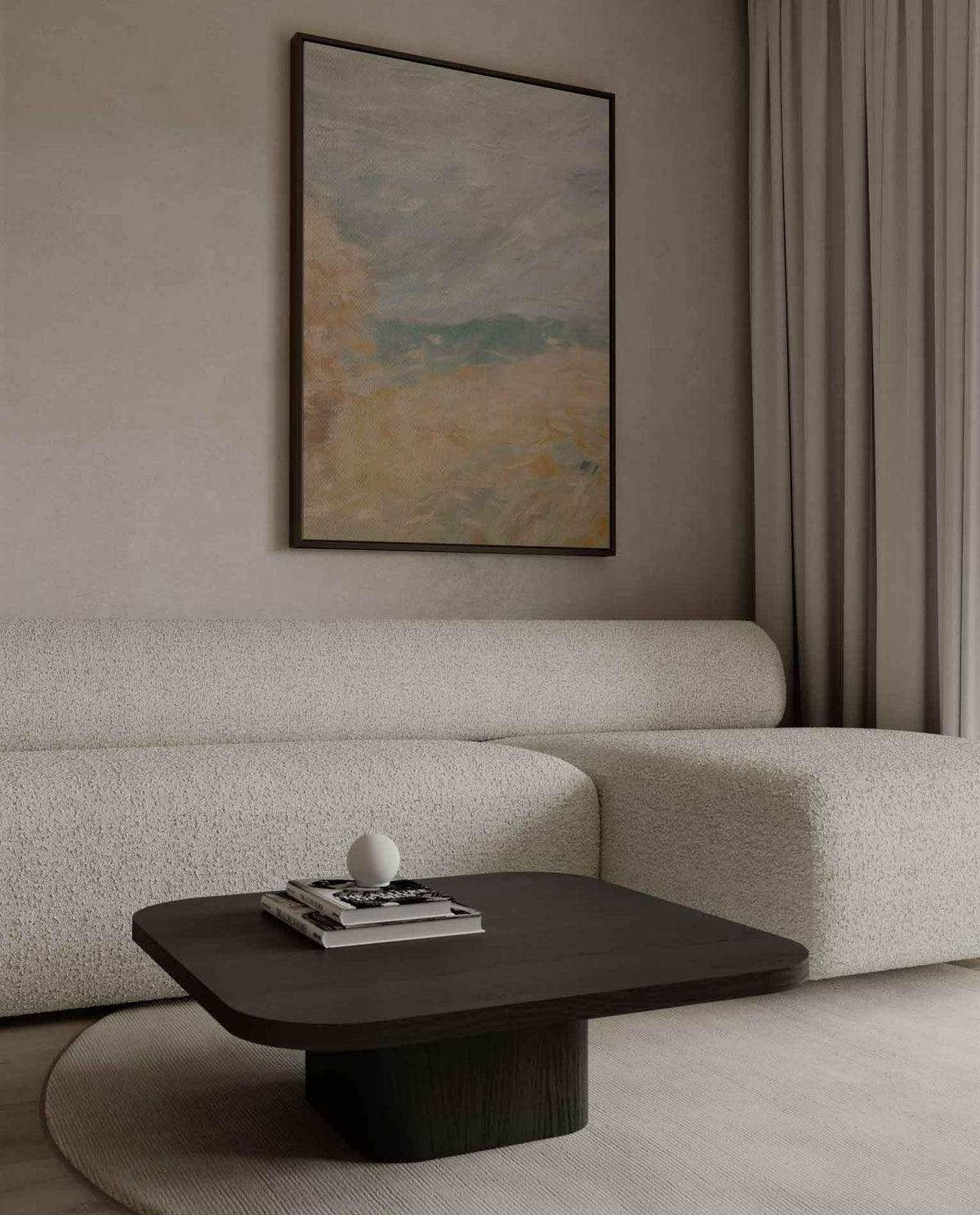 Zomers Veld in Pastel – dibond wanddecoratie in staand formaat
