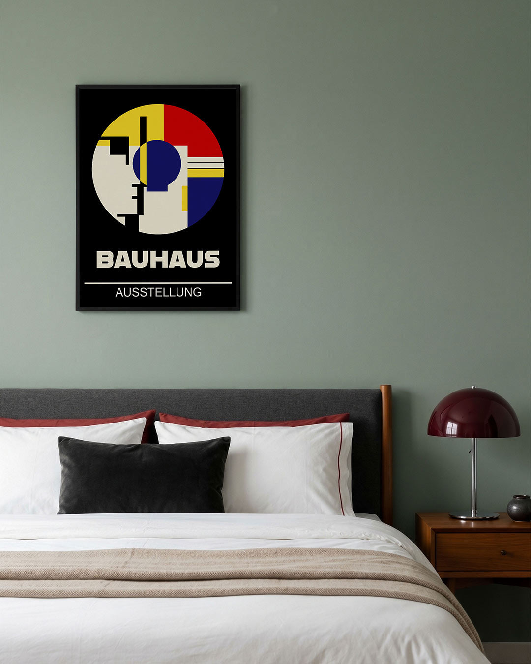 Cirkelvorm en kleur – geometrische poster in Bauhaus-stijl van WallArtistic