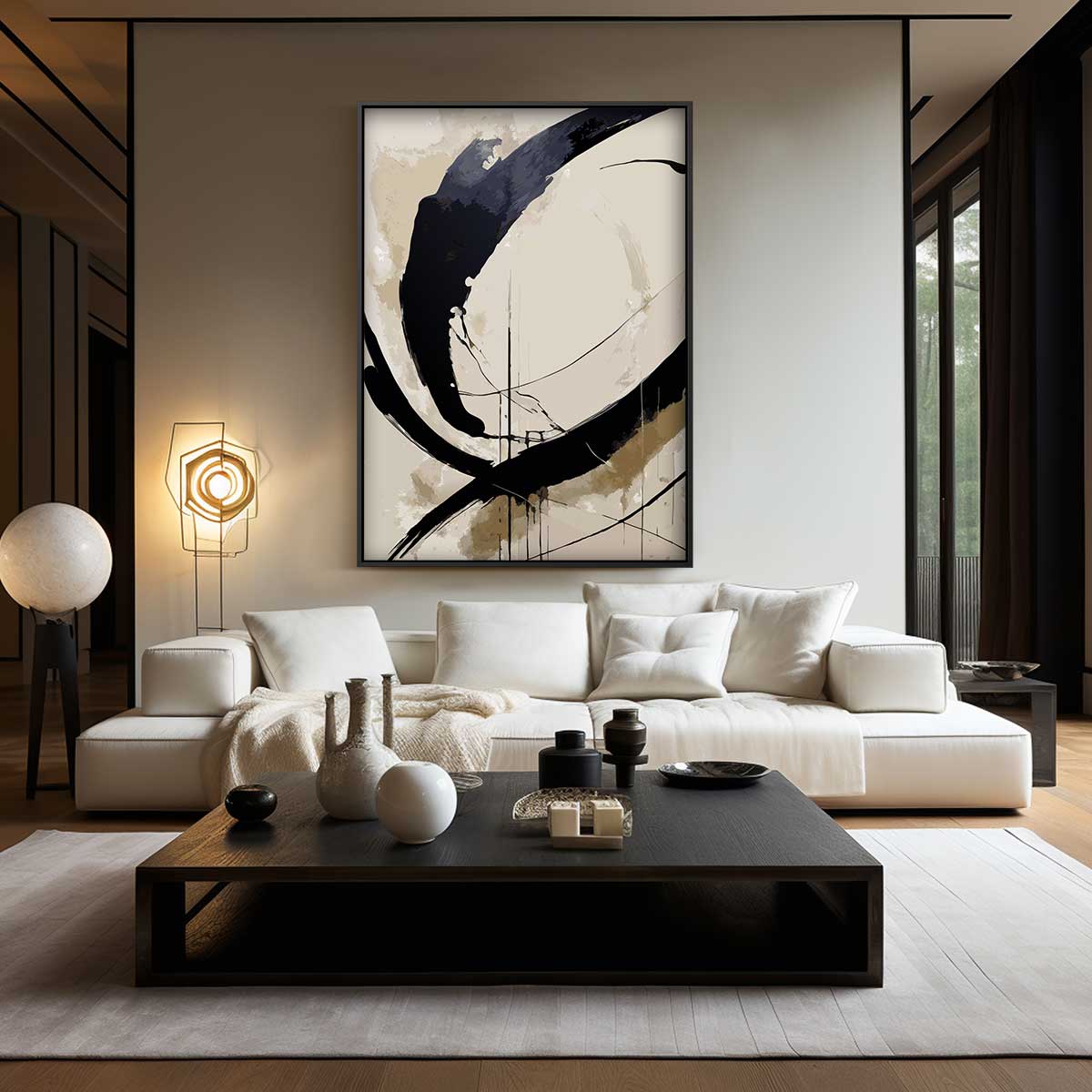 Abstracte Beweging – modern portret kunstwerk van WallArtistic