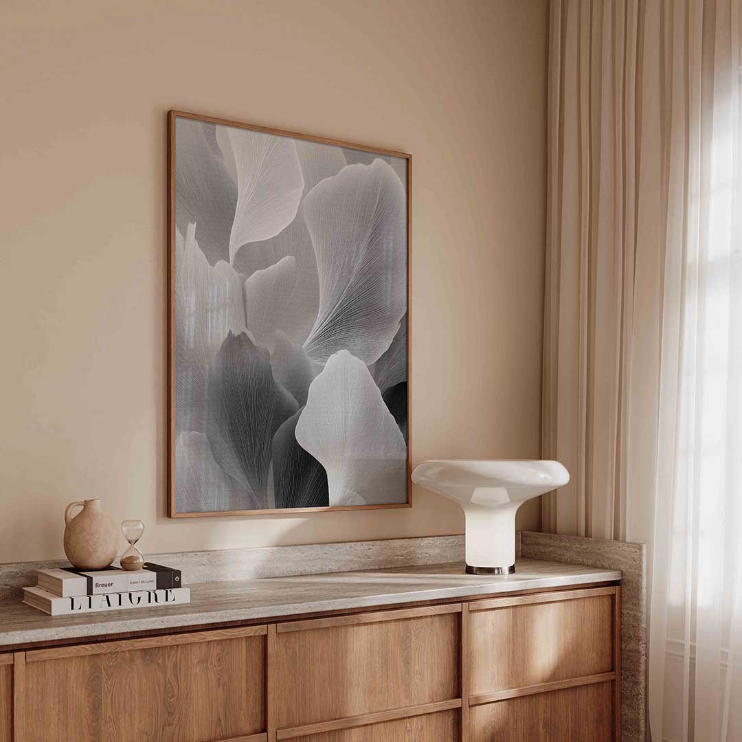 Abstracte bladeren – abstracte poster in staand formaat