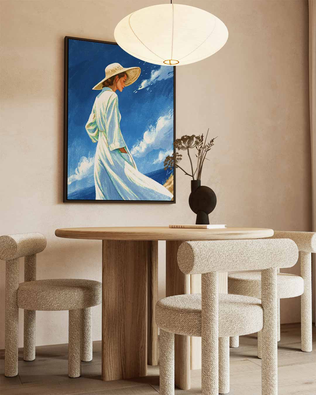 Zomerdroom aan Zee – staand kunstwerk voor modern interieur