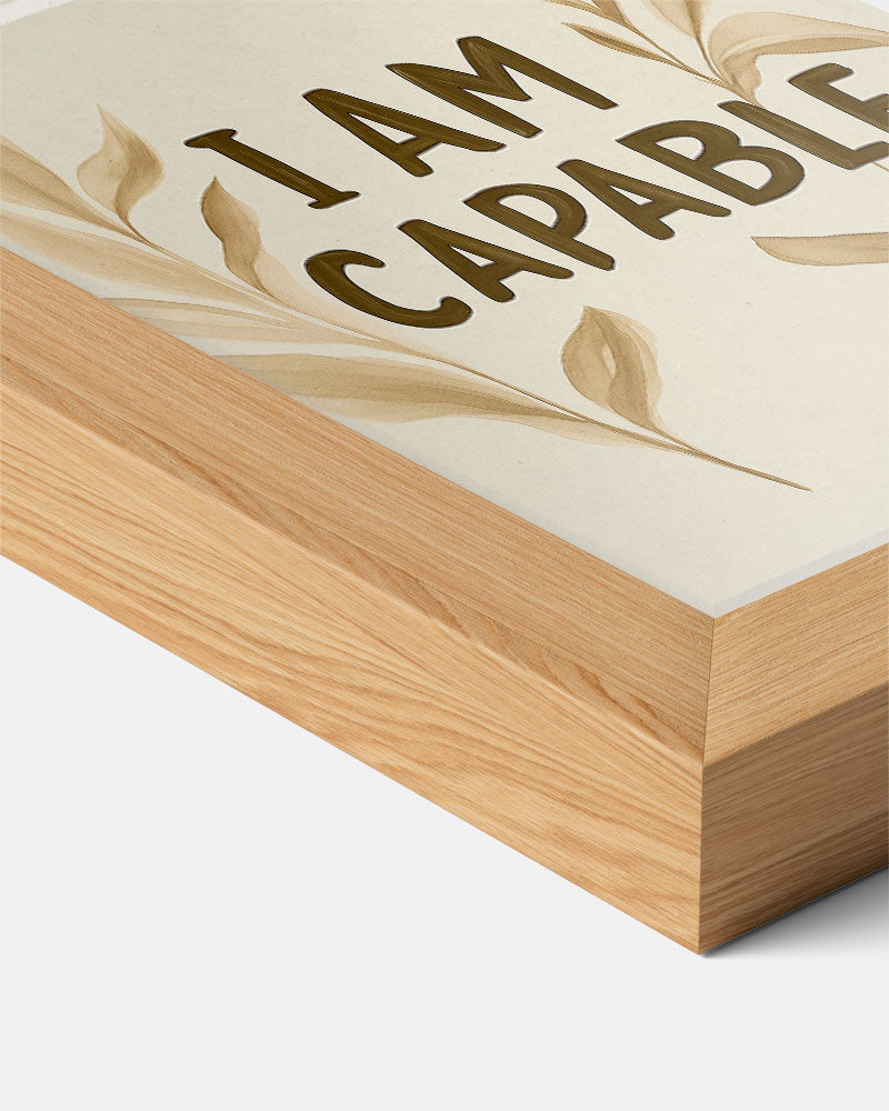 Inspirerende "I Am Capable" – kids poster als vrolijke staande wanddecoratie