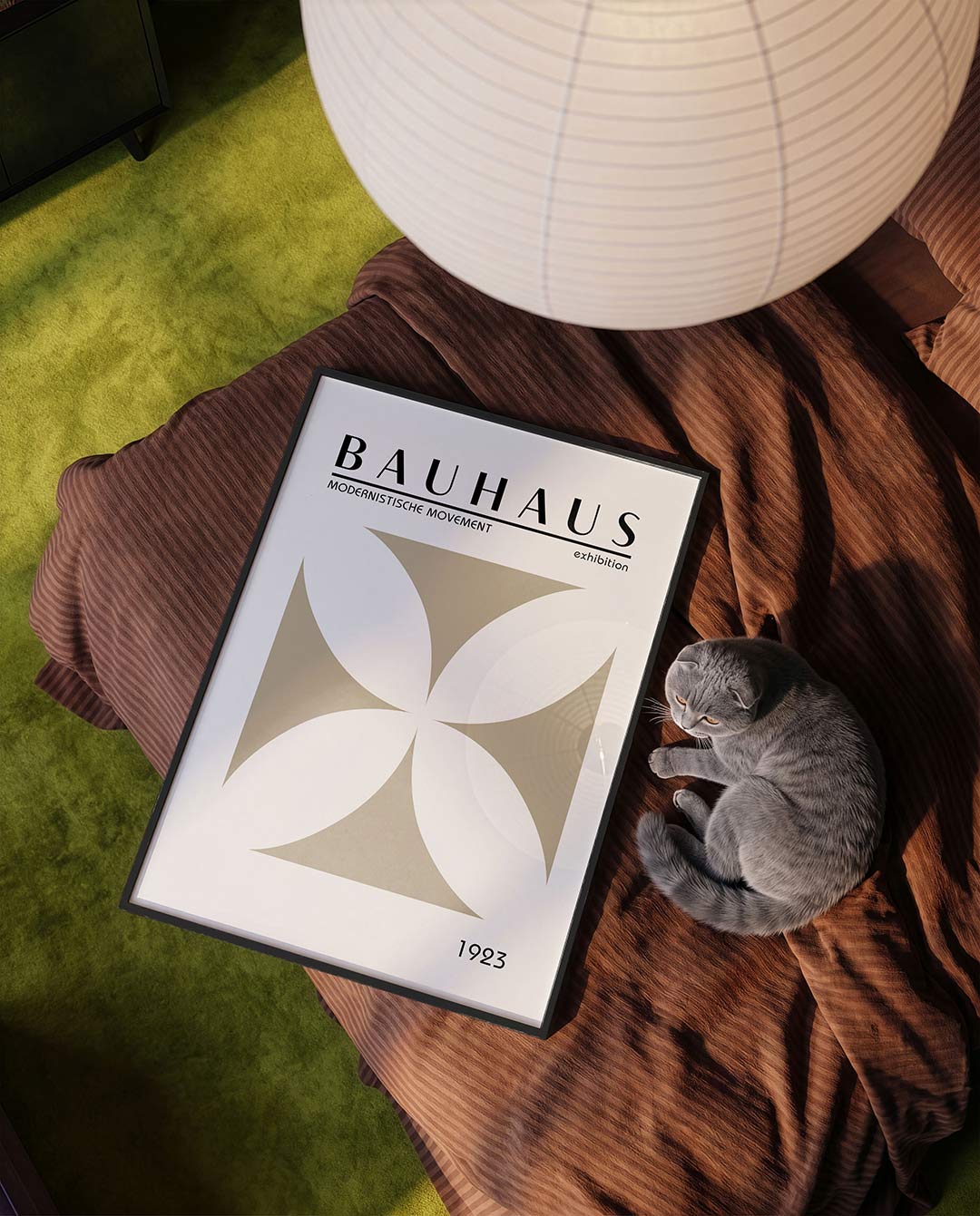 Vorm en balans – moderne Bauhaus wandkunst als poster