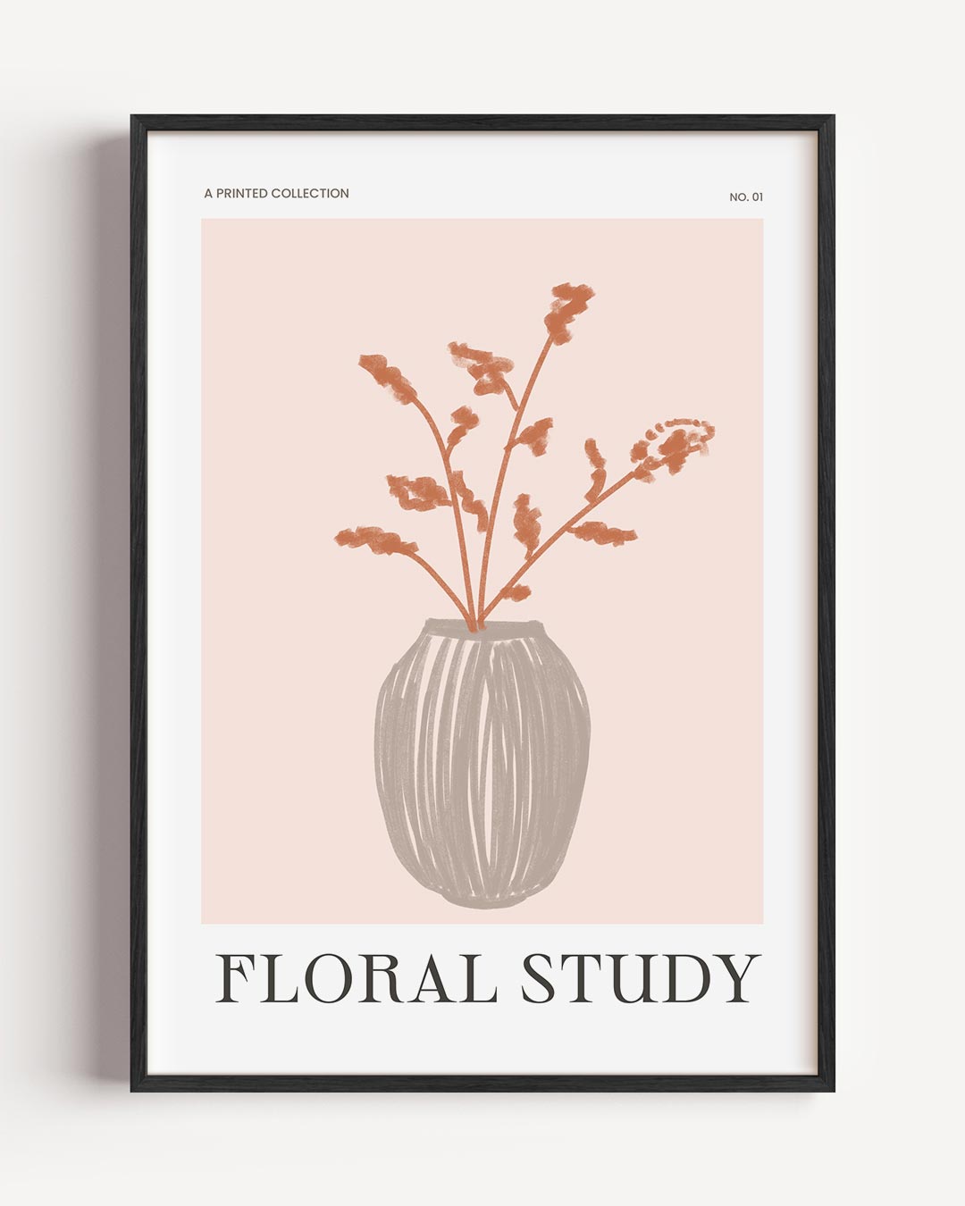 Moderne Bloemenvazen – bloemen portret poster als wanddecoratie