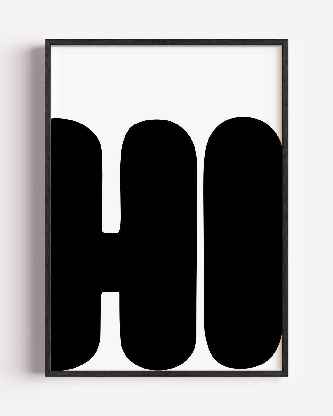 Zwart-Wit Minimalistische Typografie – quote portret poster als wanddecoratie