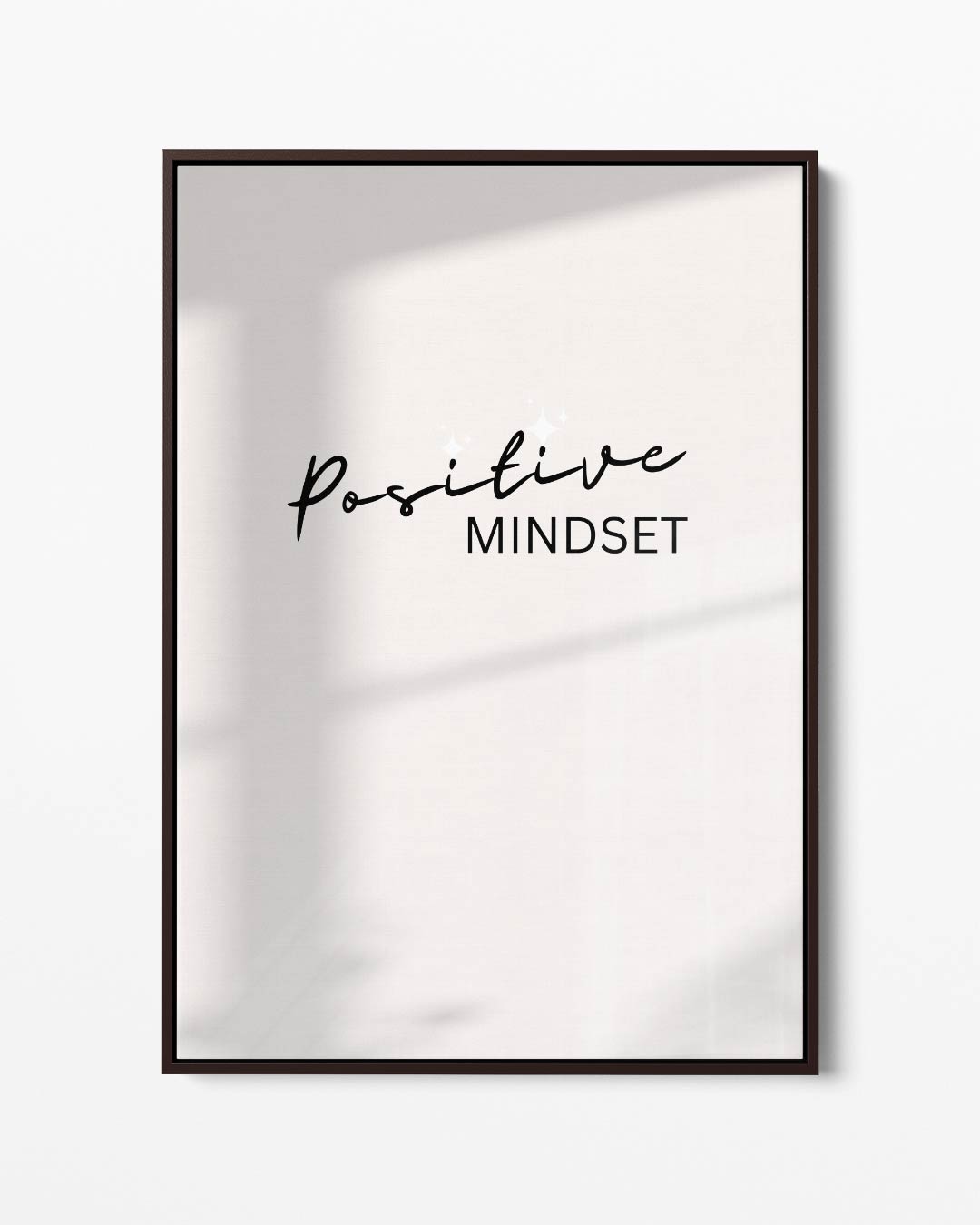 Positieve Mindset Poster – portret kunstwerk als wanddecoratie
