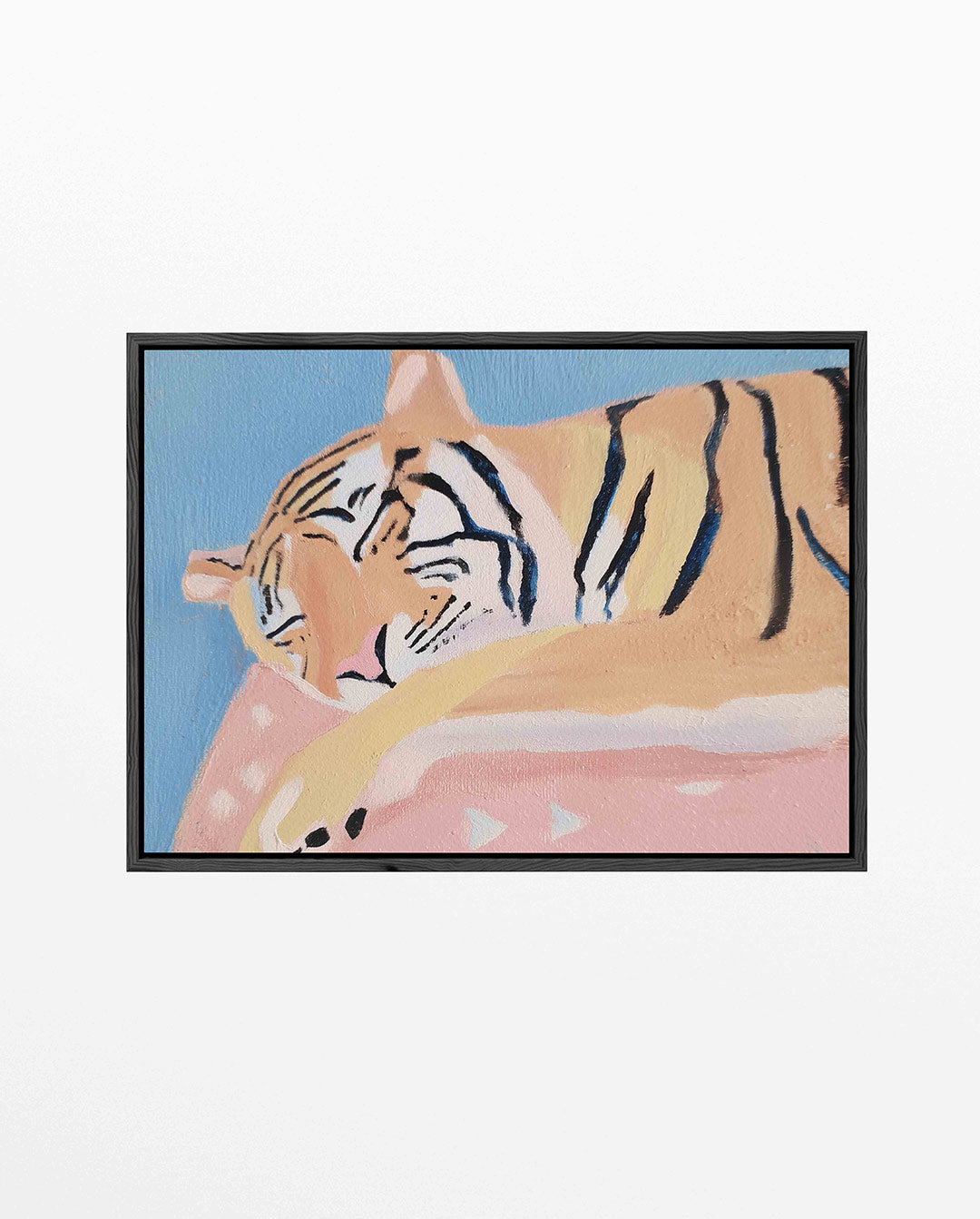 Dromende tijger – liggend dieren kunstwerk