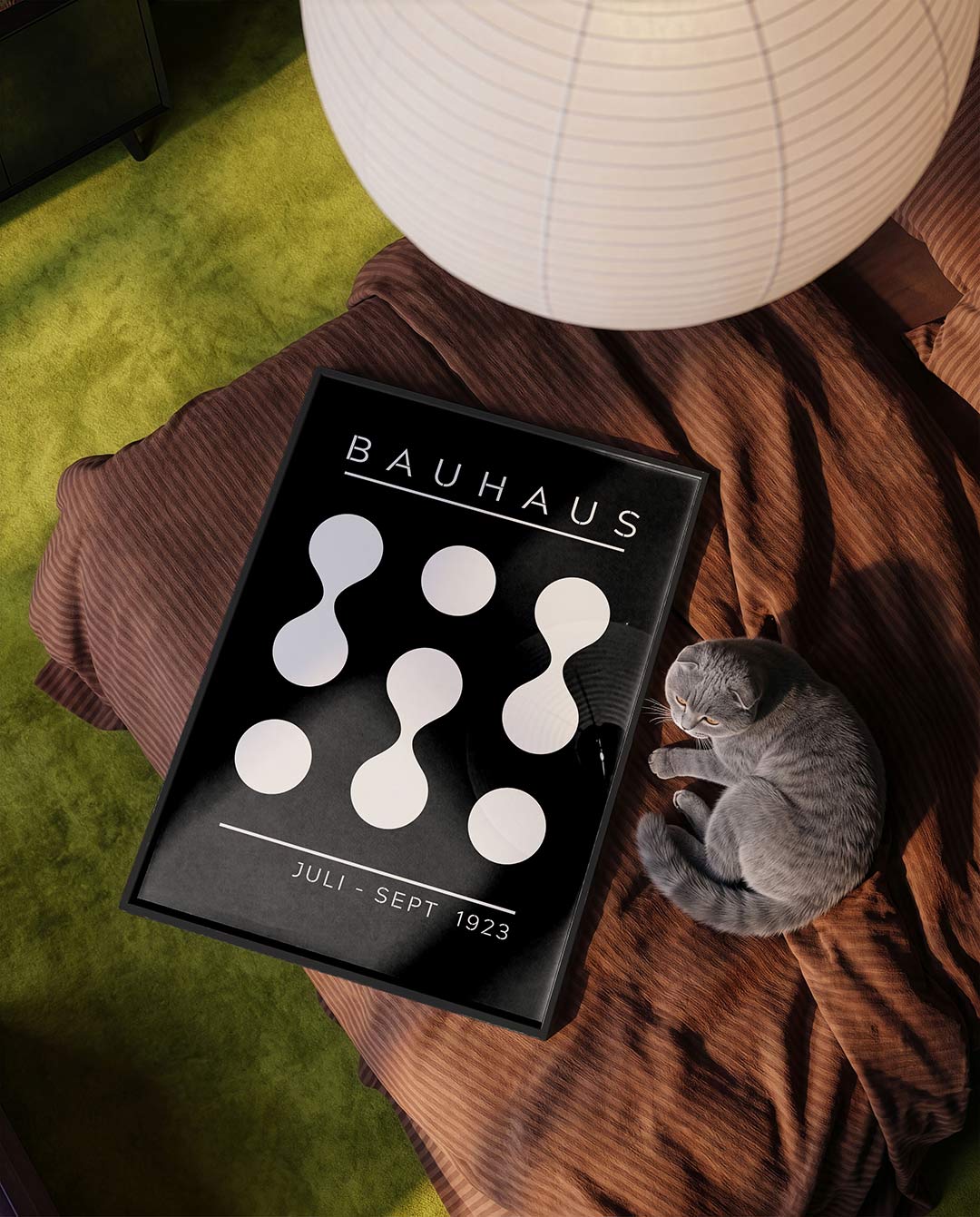 Vorm en balans – moderne Bauhaus wandkunst als poster