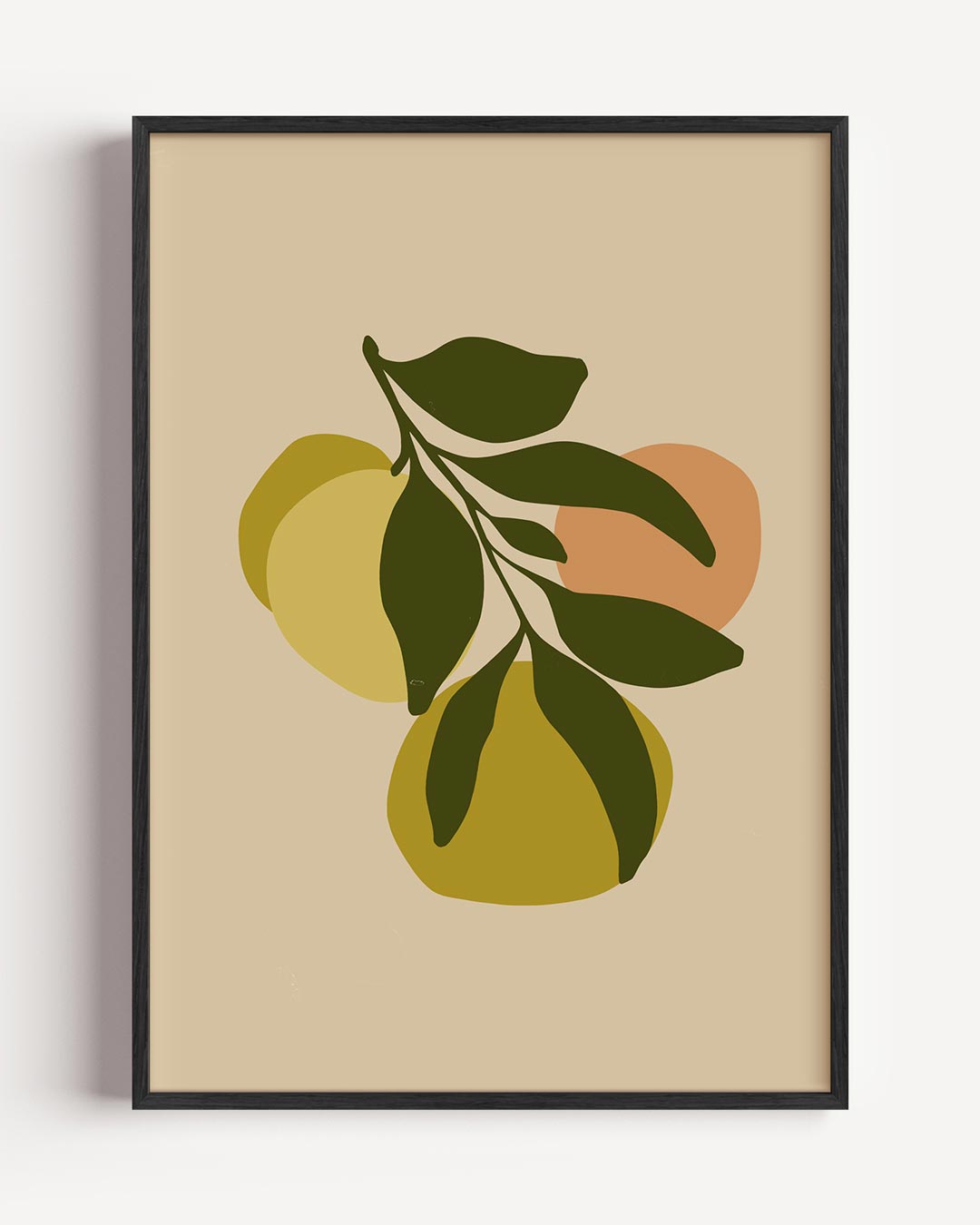 Vrolijke Citrus – bloemen portret poster als wanddecoratie