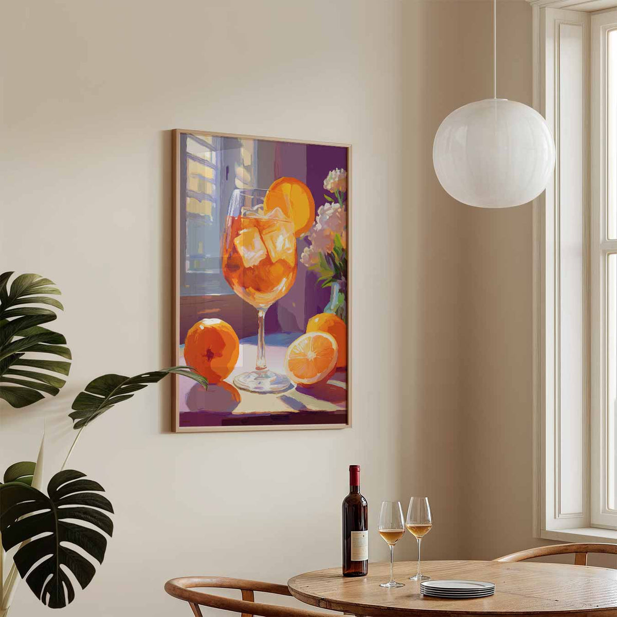 Verfrissende Citrus Cocktail – keukenposter in staand formaat