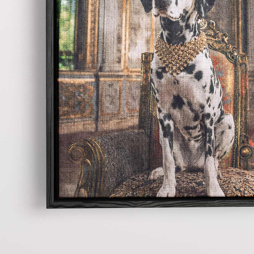 Dalmata reale nell'opera d'arte del Palazzo