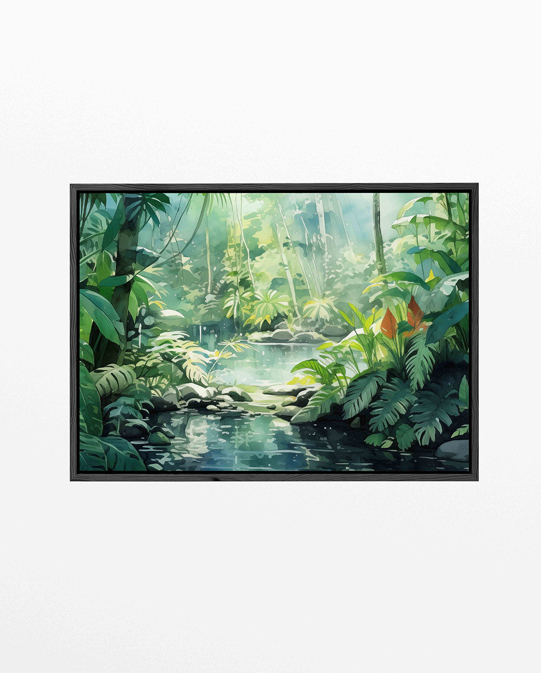 Weelderige jungle – liggend jungle kunstwerk